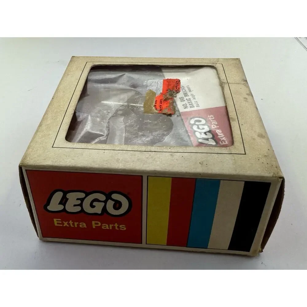 Vintage 1969 LEGO Samsonite Set 045-2 Assorted Parts Clear Bricks w Base